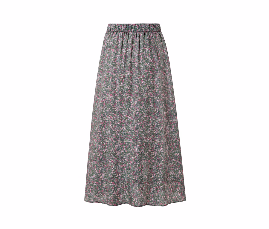 Jupe midi florale.