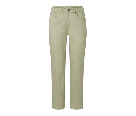 Jean moderne coloré – Fit « Ava » vert clair présenté.