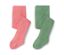 2 collants thermiques pour tout-petit, oiseau - 1x vert, 1x rose avec imprimé oiseau