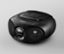 Boombox CD Philips « AZ215 », noir, sur fond clair.