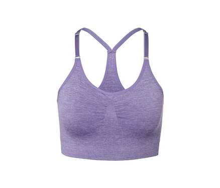 Soutien-gorge de sport sans coutures violet.