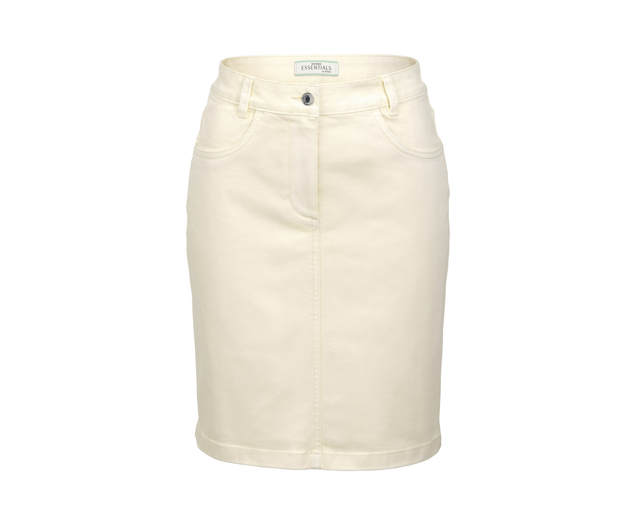 Jupe en jean crème.