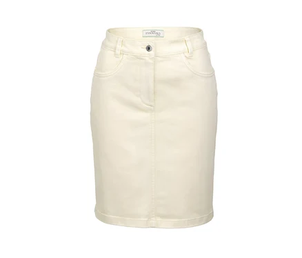 Jupe en jean crème.