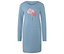 Chemise de nuit bleue avec motif floral.