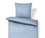 Housse de coussin et de couette bleu clair.