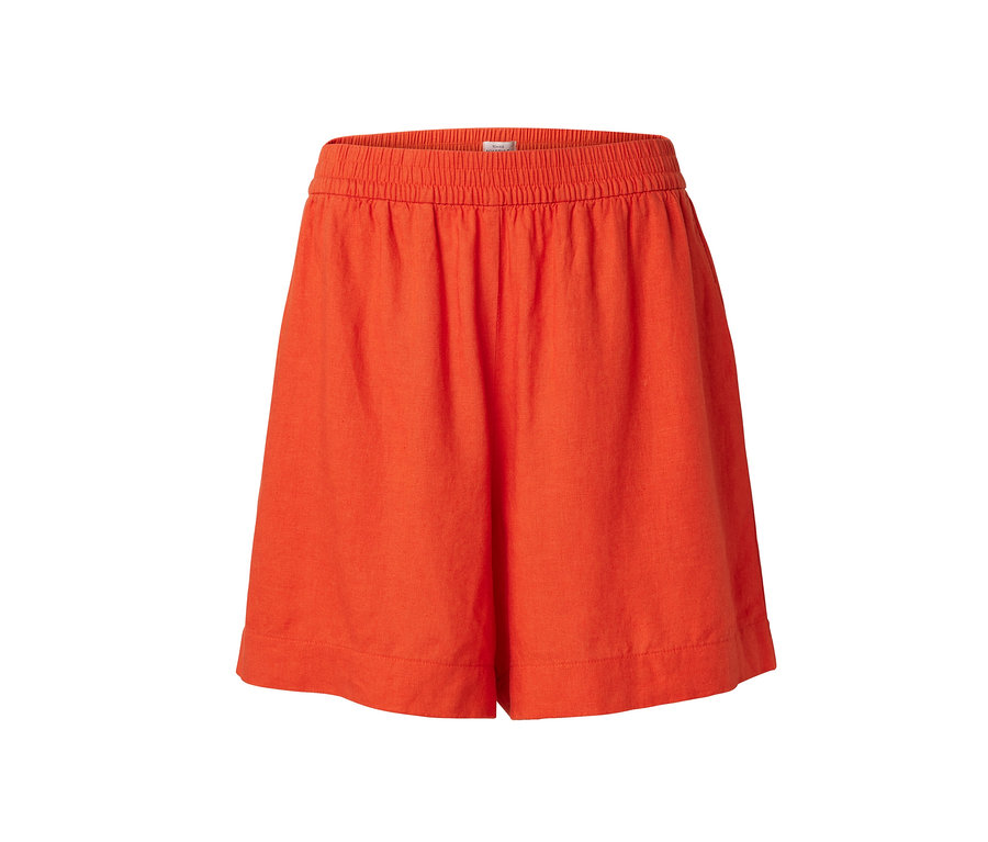 Short en lin orange.