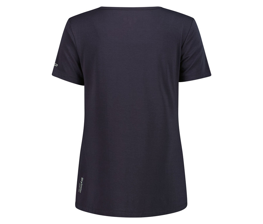 T-shirt bleu marine vu de dos.