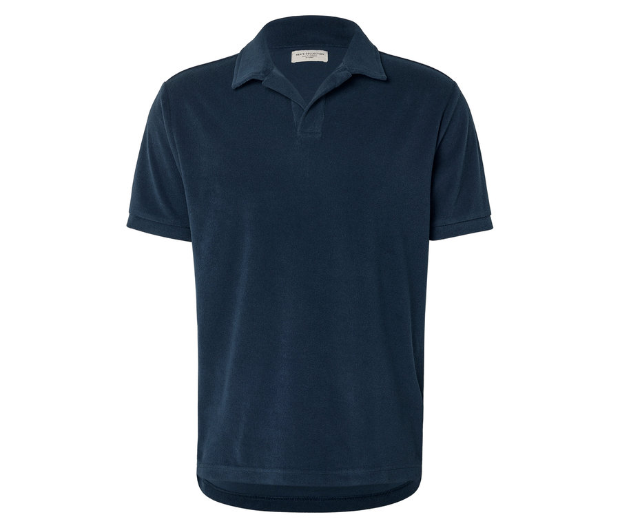 Polo bleu marine à manches courtes.