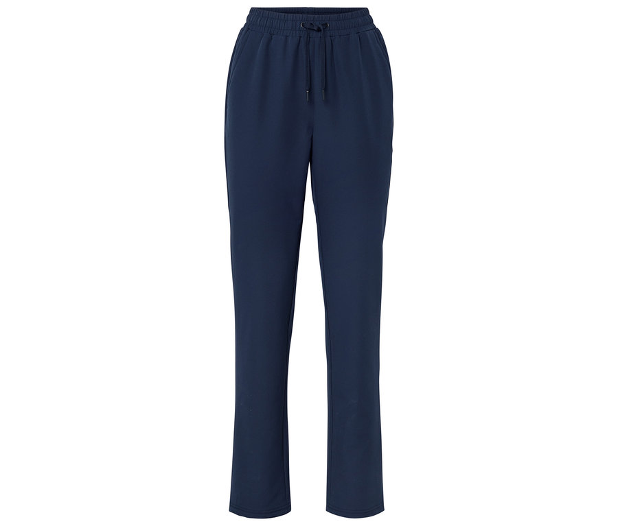 Pantalon de jogging en softshell bleu marine avec taille élastique et cordon de serrage.