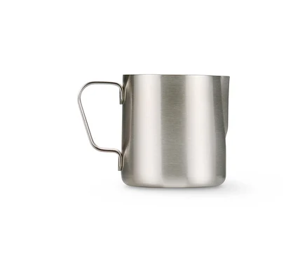Pichet à expresso en inox de 80 ml.