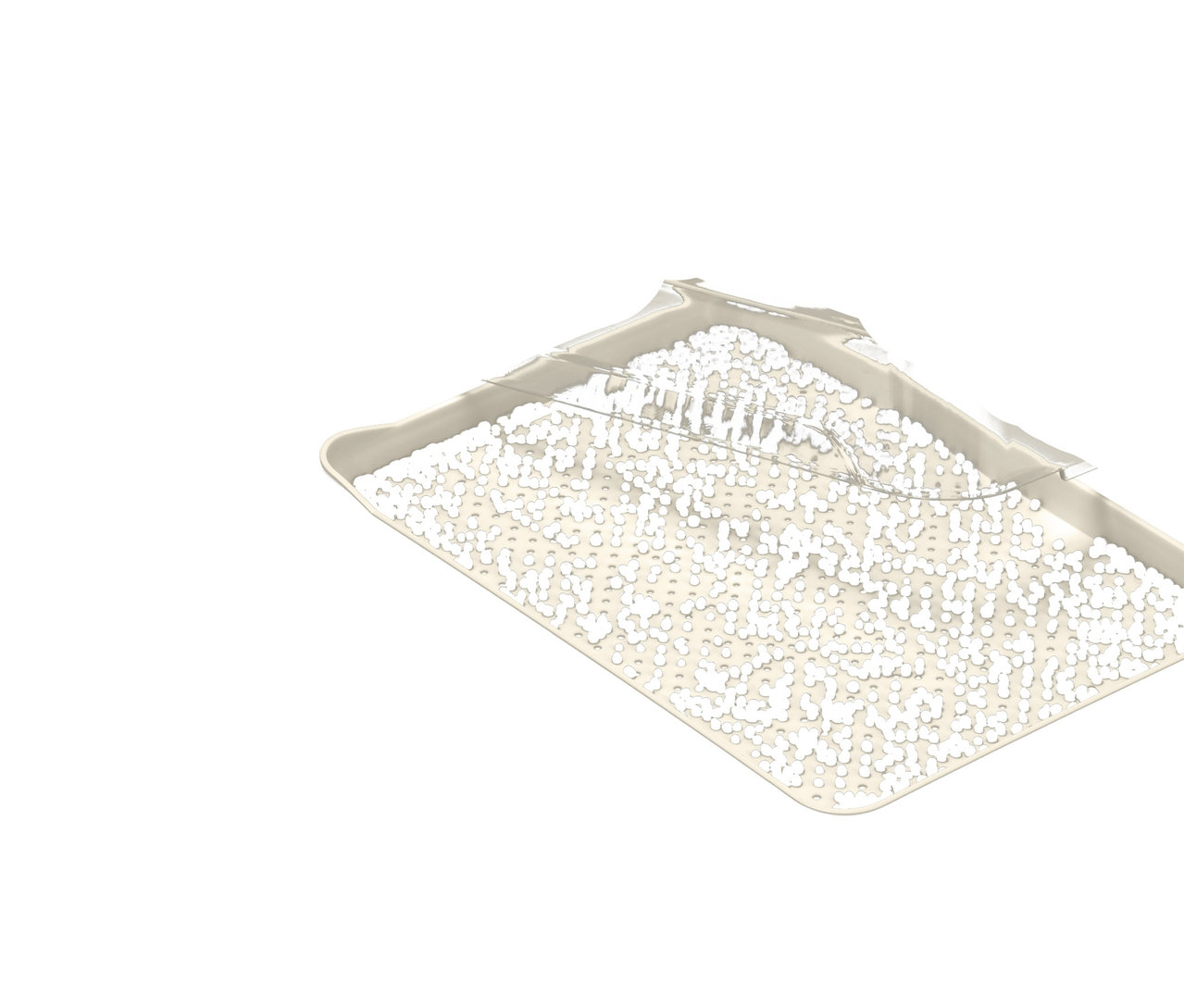 Plateau blanc avec un set pour cultiver des micro-pousses.