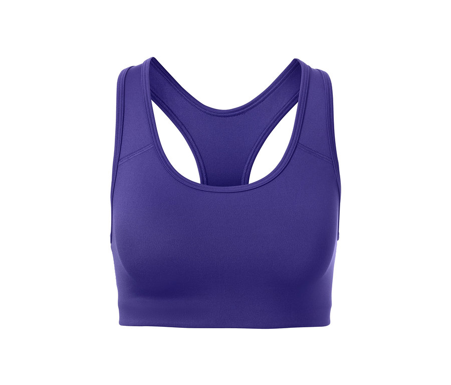 Brassière de sport violette d'un ensemble de 2.