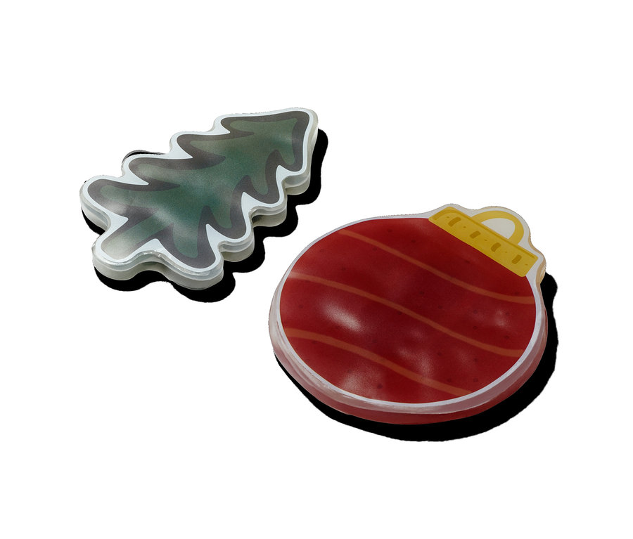 Image de fenêtre à LED en forme de sapin de Noël et de boule.