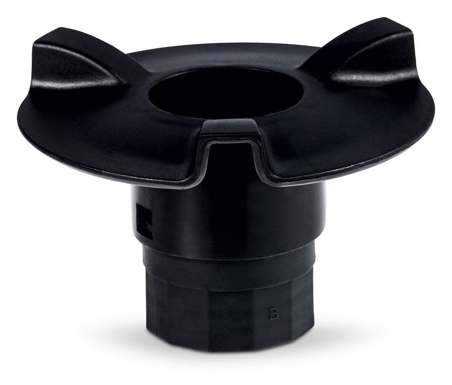 Embout en plastique noir.