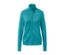 Veste fonctionnelle turquoise avec fermeture éclair.