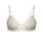 Soutien-gorge à armatures crème avec de la dentelle.