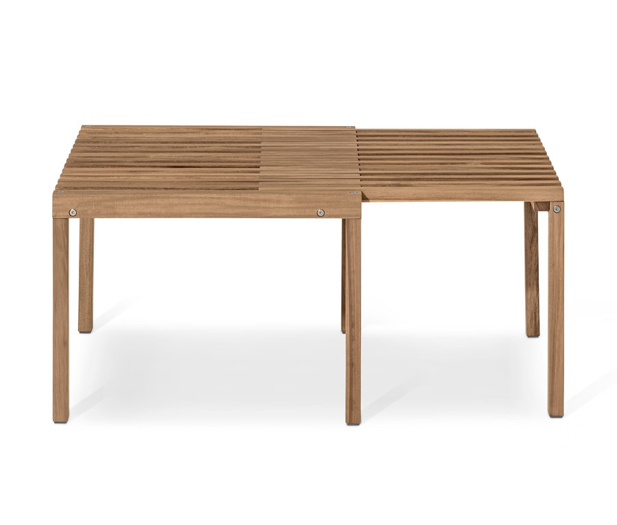 Table basse extensible « Tinus » en bois.