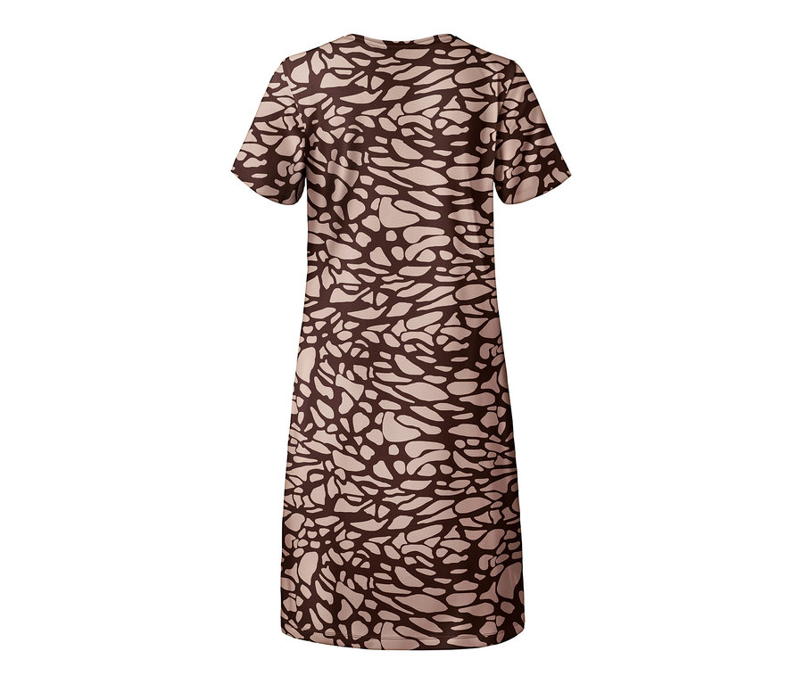 Chemise de nuit, imprimé intégral.