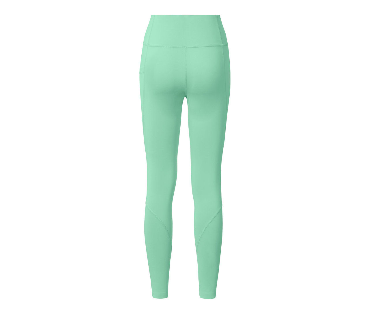 Vue arrière d'un legging de sport modelant vert.