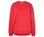 Pull rouge à manches longues.