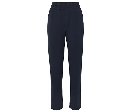 Pantalon de survêtement bleu marine avec taille élastique.
