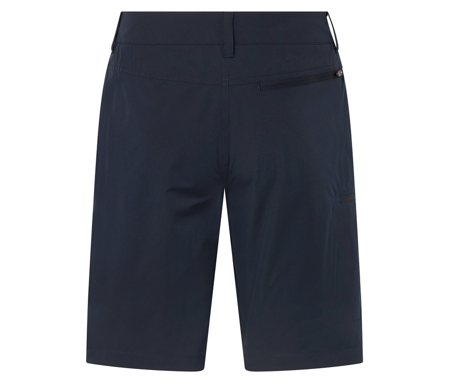 Short bleu marine vu de dos.
