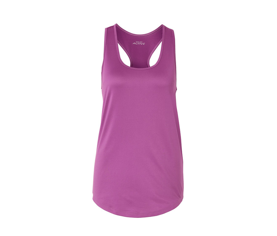 Top fonctionnel violet.
