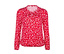 Rouge à motif intégral blanc-rose de marguerites et à pois