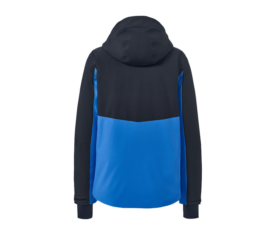 Veste de ski bleue vue de dos.