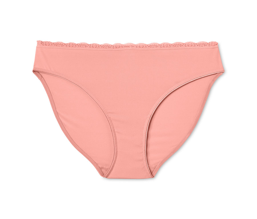 Culotte abricot avec dentelle.