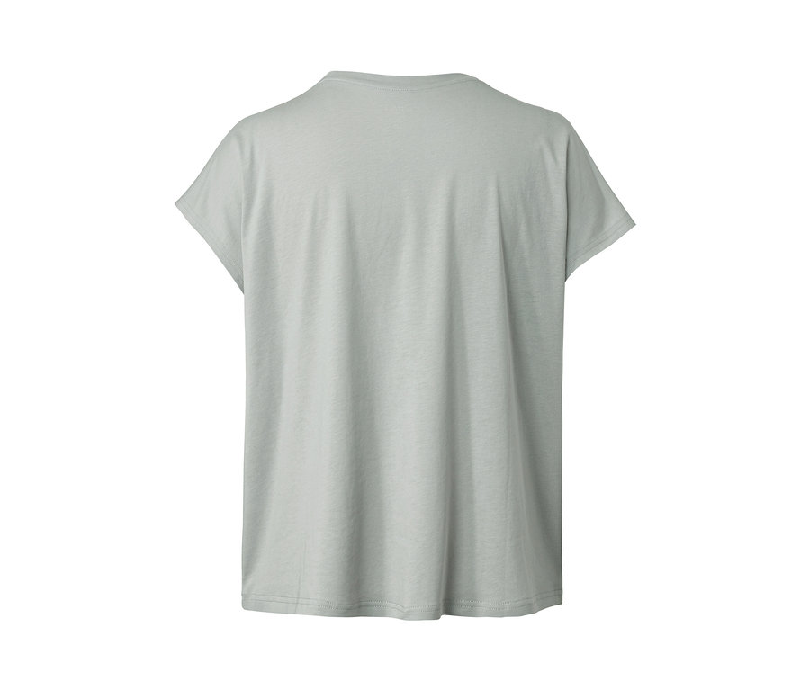 T-shirt de yoga vert clair vu de dos.