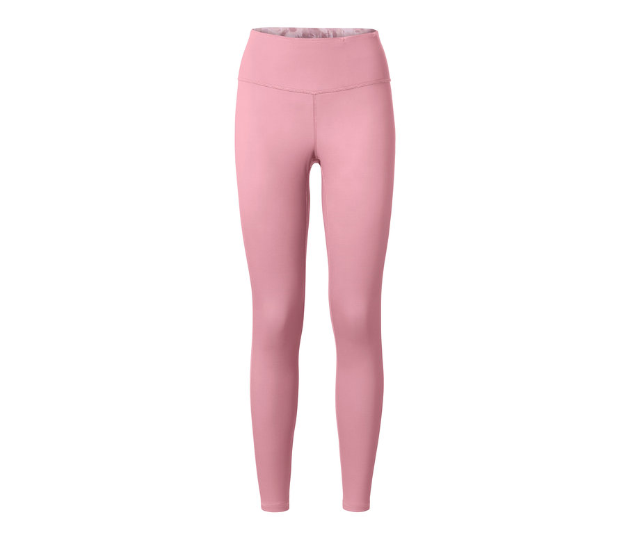 Legging de sport réversible rose.