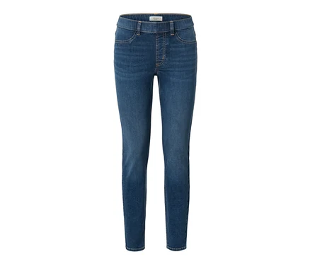 Tregging bleu « Fit Nelly » sur fond blanc.