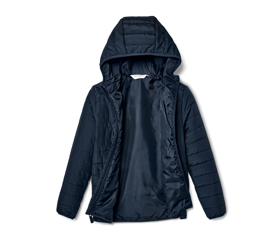 Veste matelassée bleue pour enfant.