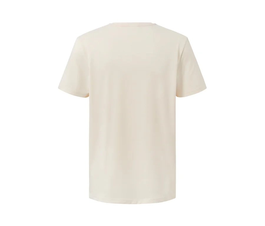 T-shirt à imprimé beige.