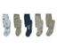 Cinq collants pour enfants avec différents motifs : dragons, uni, chevalier et rayures.