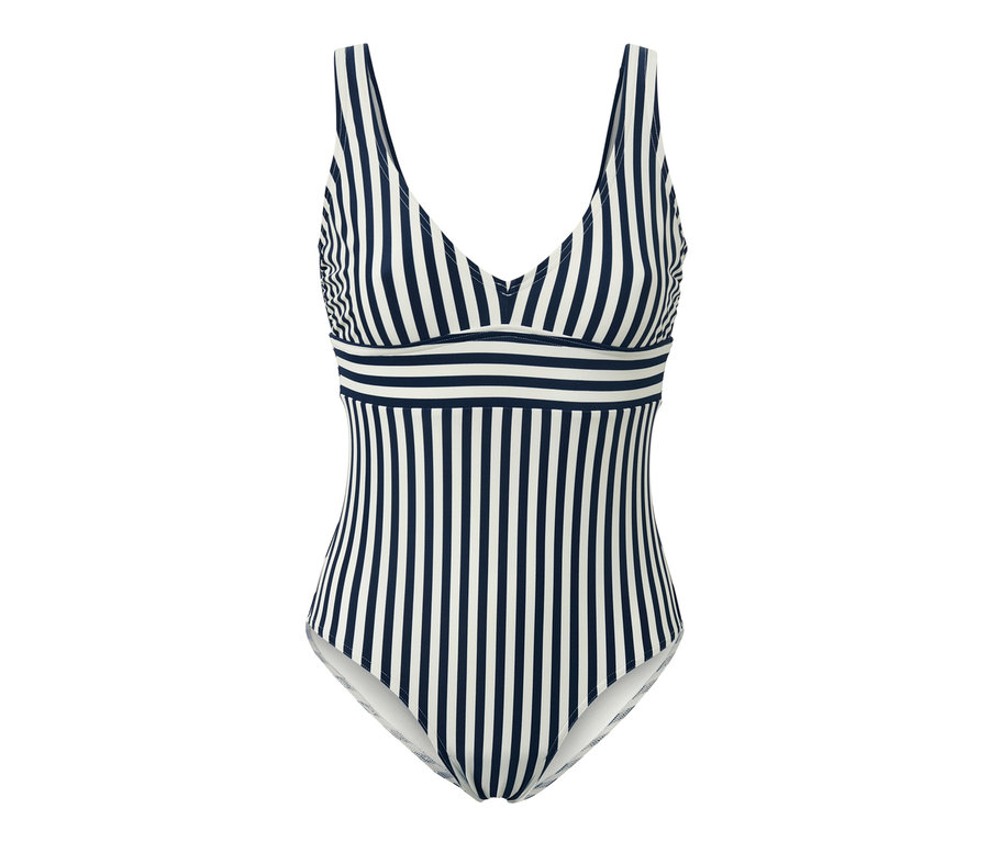 Maillot de bain rayé.