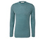 Un pull à manches longues bleu-vert.