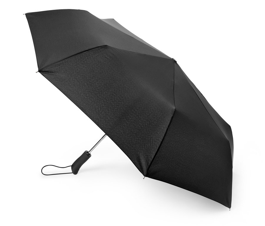 Parapluie de poche automatique noir.