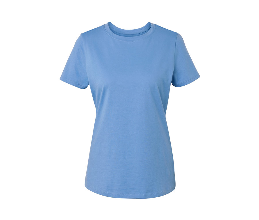 T-shirt basique bleu clair.