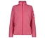 Une veste polaire rose avec fermeture éclair intégrale et poches.