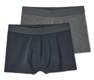 1x gris chiné, 1x anthracite-gris à rayures