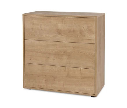 Étagère modulable « Flemming » d'environ 75 x 75 cm avec 3 tiroirs, aspect chêne.