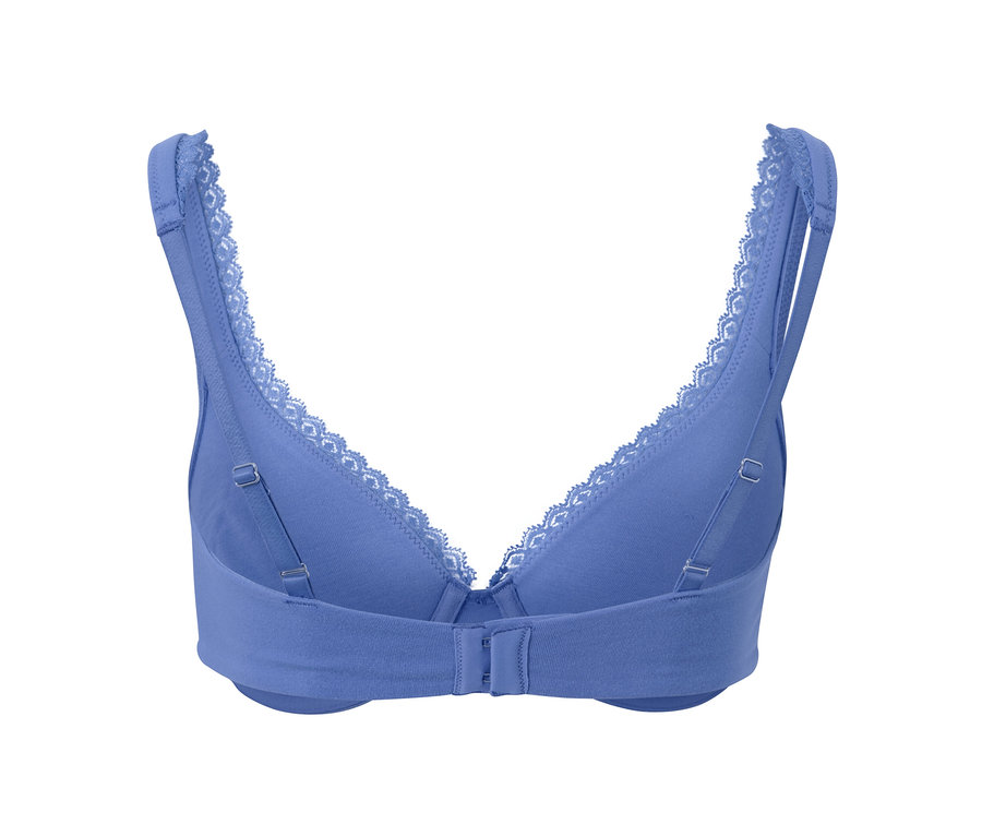 Soutien-gorge à armatures bleu.
