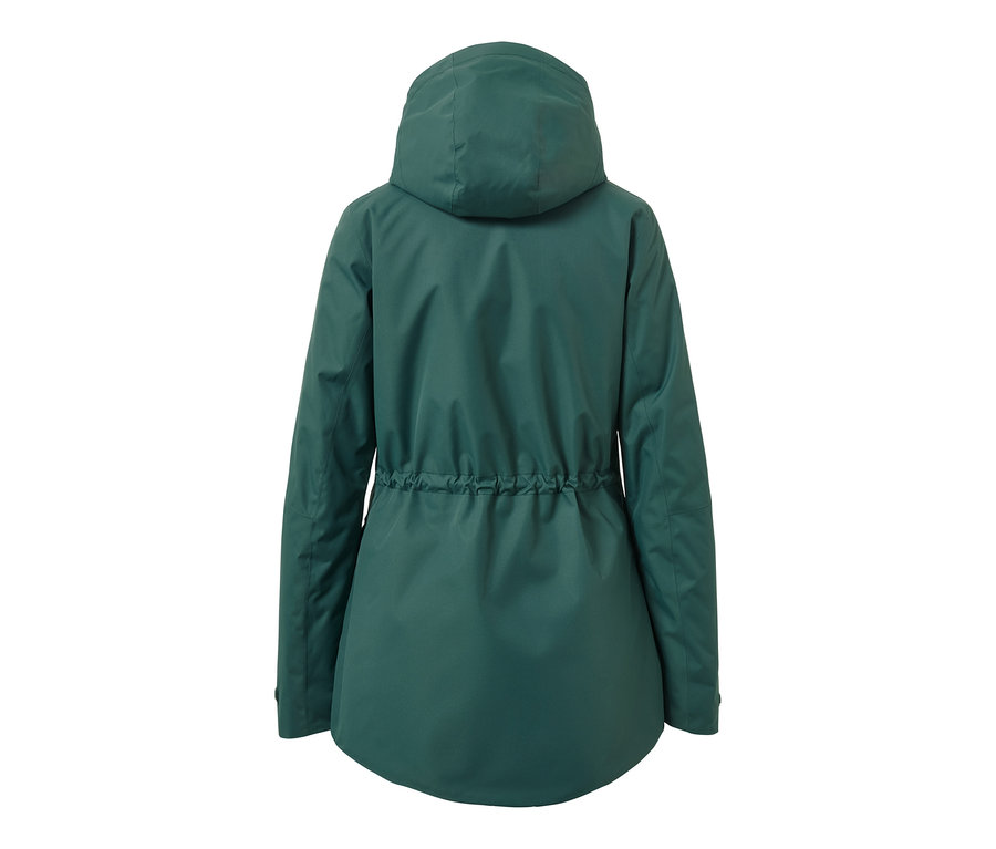 Vue arrière d'une veste de ski et de snowboard.