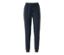 Pantalon de pyjama bleu marine à pois blancs.