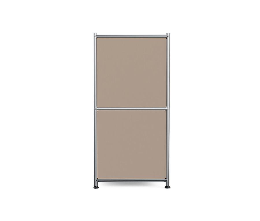 Buffet en métal « CN3 » taupe avec 2 abattants.