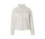 Veste en jean couleur crème avec boutons.