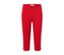 Un pantalon 3/4 stretch rouge.