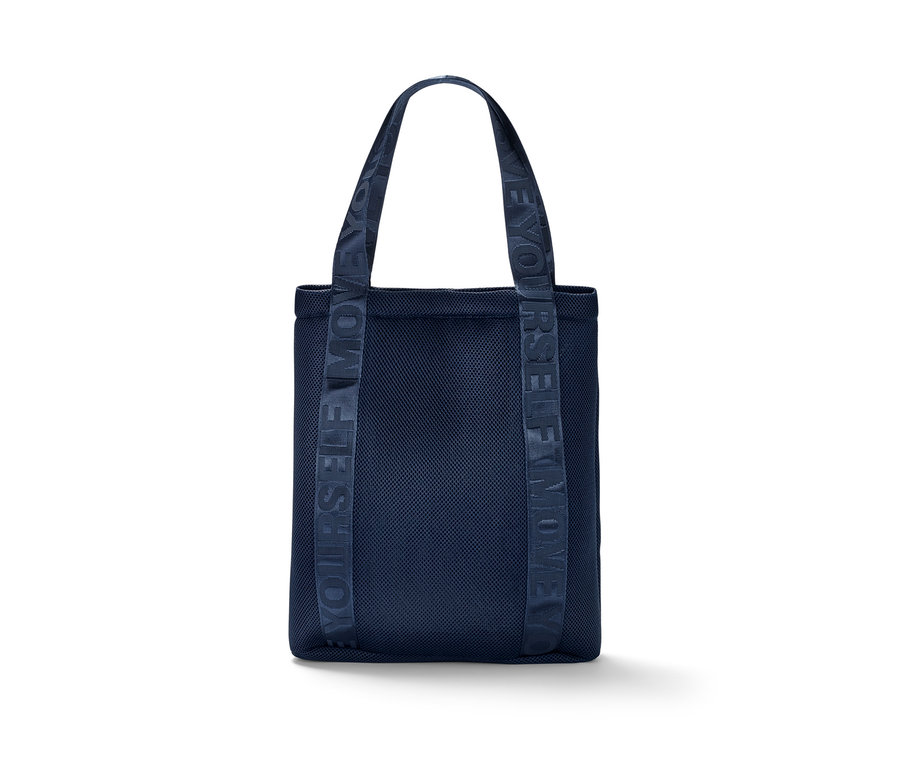 Sac de sport bleu.